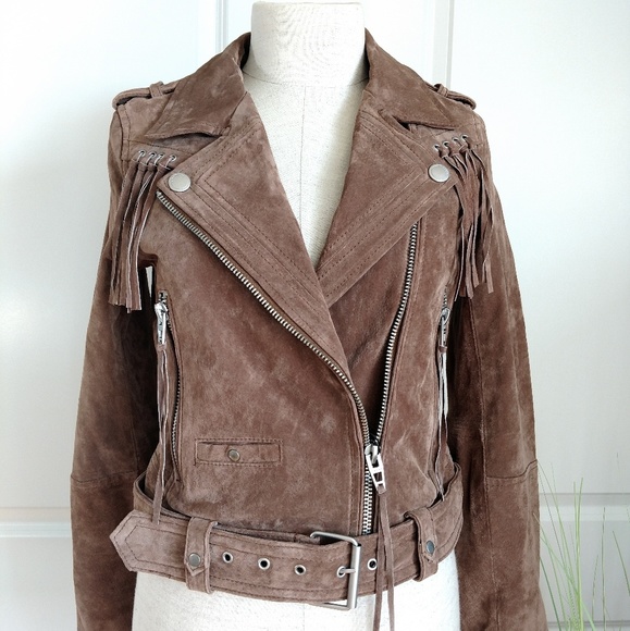 Blank NYC Jackets & Blazers - NWT!  Blank NYC Cropped Suede Fringed Jacket